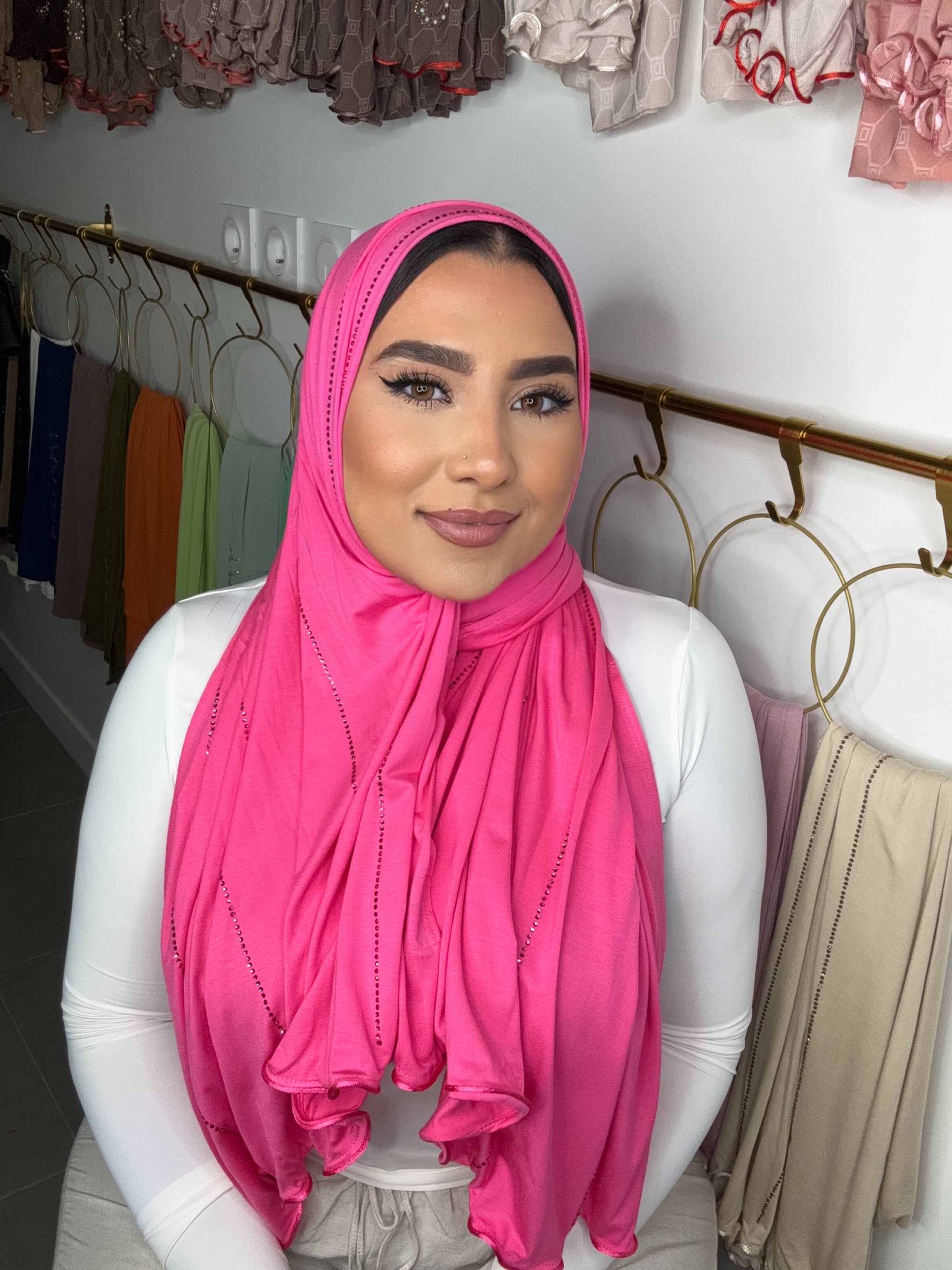 Pink hijab discount